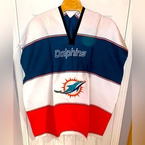 Miami Dolphins Custom Made Poncho Zarape
